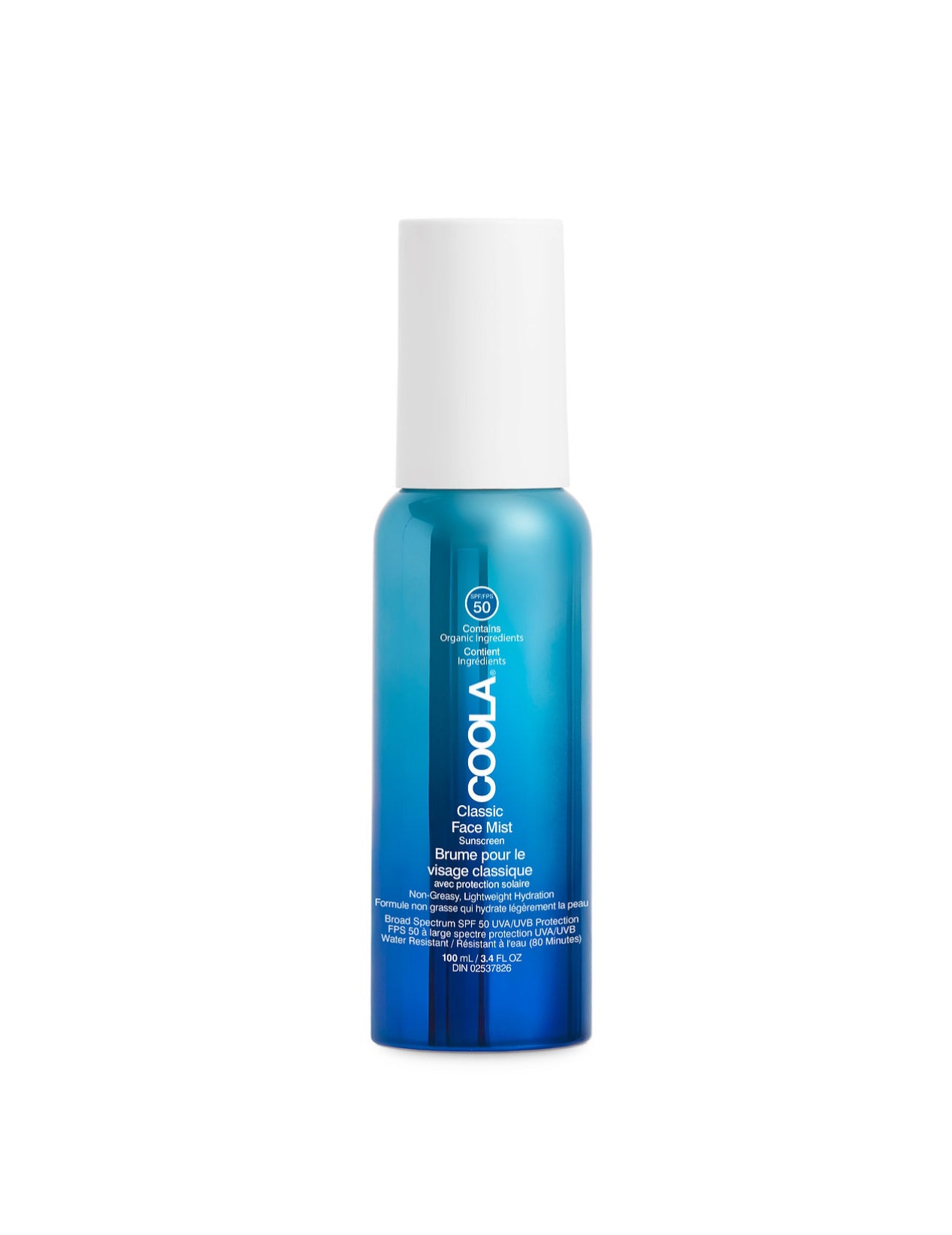 COOLA Classic Face Mist Sunscreen SPF 50 – Brume solaire visage